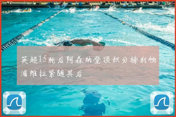 英超15轮后阿森纳登顶积分榜利物浦维拉紧随其后